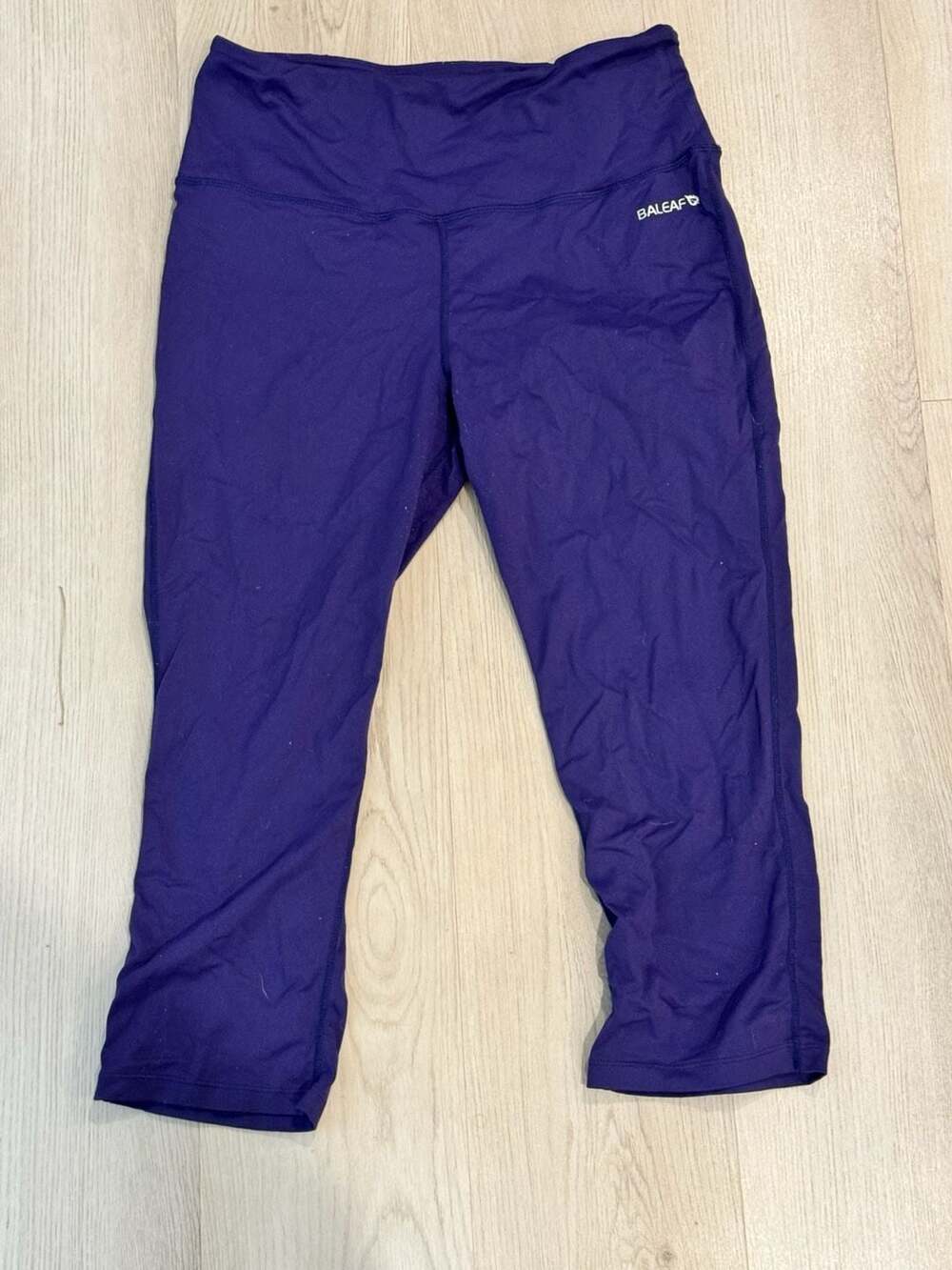 Baleaf Capri Leggings Size XL Purple Athletic Pants